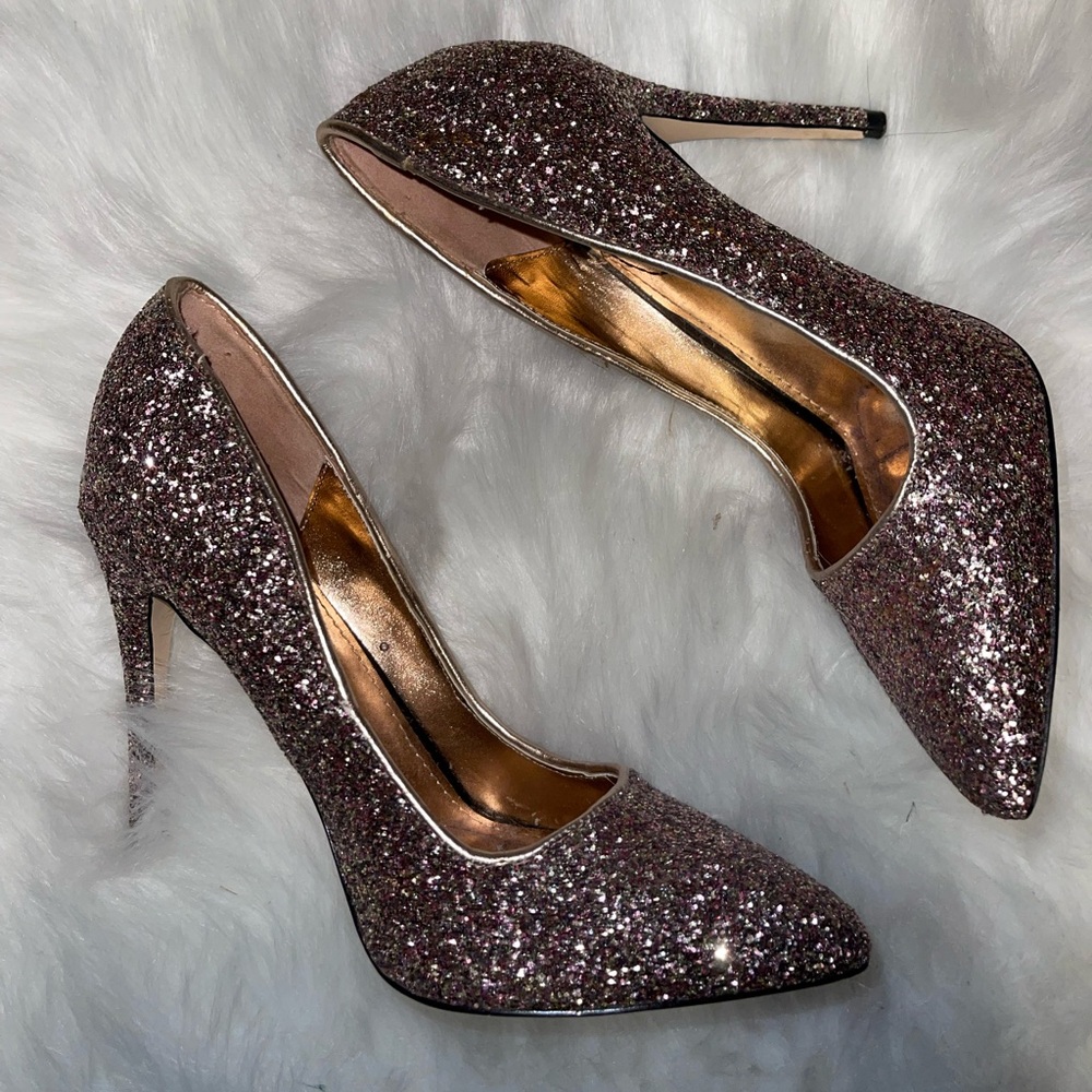 Rose Gold Sparkly Pumps